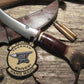 ** J. Behring Handmade Huron Hunter Horsehide crotch Stag Copper Guard