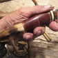 ** J. Behring Handmade Huron Hunter Horsehide crotch Stag Copper Guard