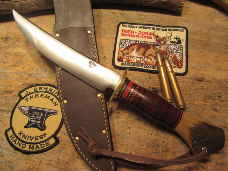 J.Behring 7" Fighter Leather crotch  Stag