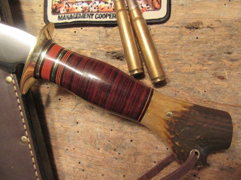 J.Behring 7" Fighter Leather crotch  Stag