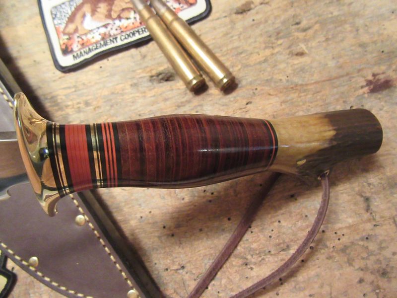 J.Behring 7" Fighter Leather crotch  Stag