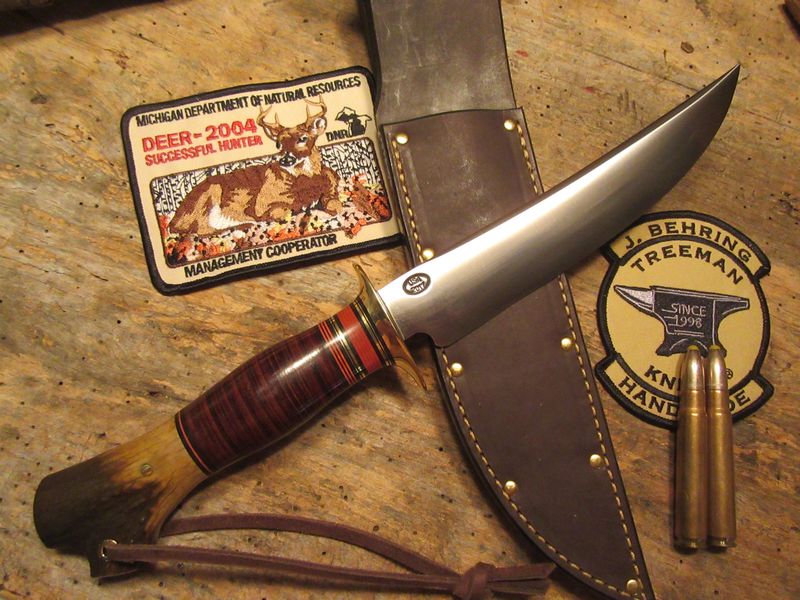 J.Behring 7" Fighter Leather crotch  Stag
