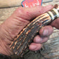 * J. Behring Treeman Handmade Copper Hunter Skinner AAA Stag 