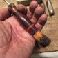 ** J. Behring Handmade Hunter 5 1/4" Blade Horsehide Stag Handle