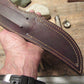 ** J. Behring Handmade Hunter 5 1/4" Blade Horsehide Stag Handle