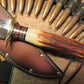       J. Behring Anvil stamp Double Skull Fighter 8 1/2" hammer mark Blade