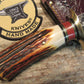  J.Behring Handmade BIG FATTY HUNTER  RED Stag Acorn & Oak Leaf Sheath 