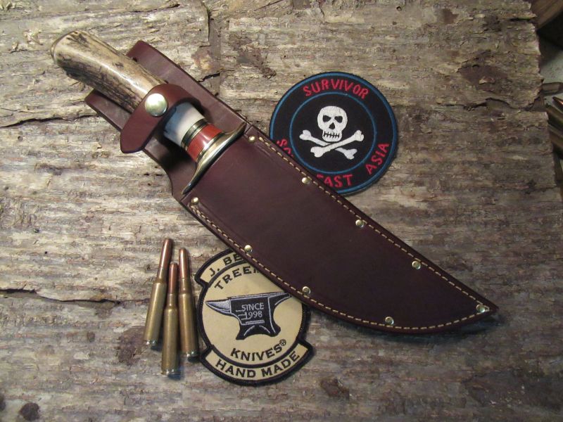 J. Behring Handmade heavy Duty Big Ass 7" Double Skull Fighter 