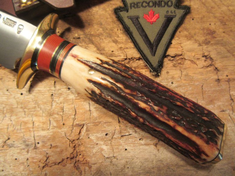    J. Behring Handmade Double Skull Fighter AAA STAG! 7 1/4