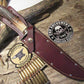 J.Behring Handmade8 1/2" Skull Fighter RED STAG !