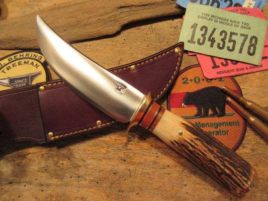 Treeman 6" Camp Knife Sambar Stag