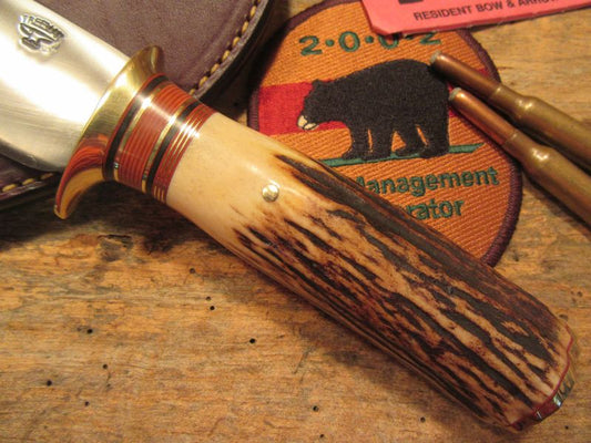 Treeman 6" Camp Knife Sambar Stag