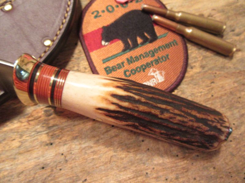 Treeman 6" Camp Knife Sambar Stag