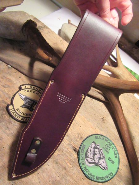 J.Behring 7" Camp knife Studebaker spring steel Crown