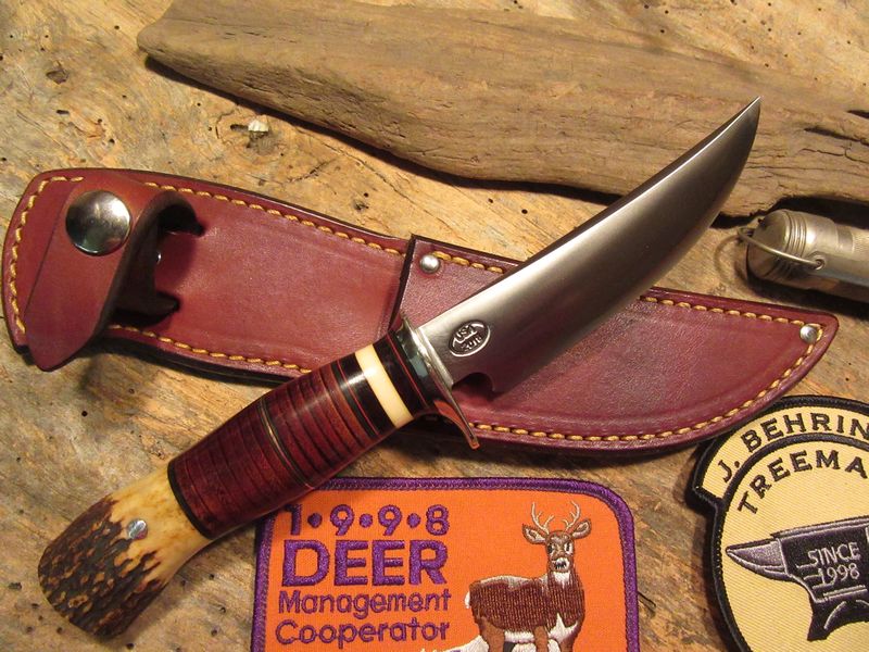 J.Behring handmade Trout and Deer leather stag!