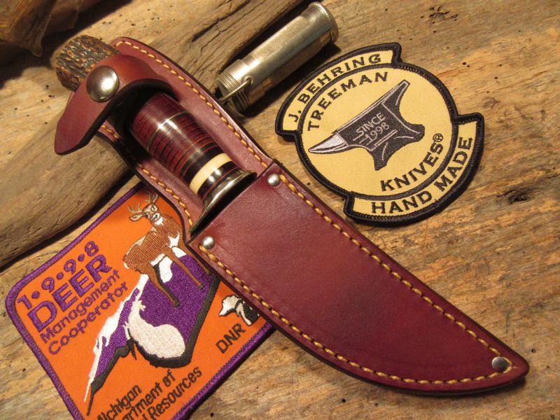 J.Behring handmade Trout and Deer leather stag!