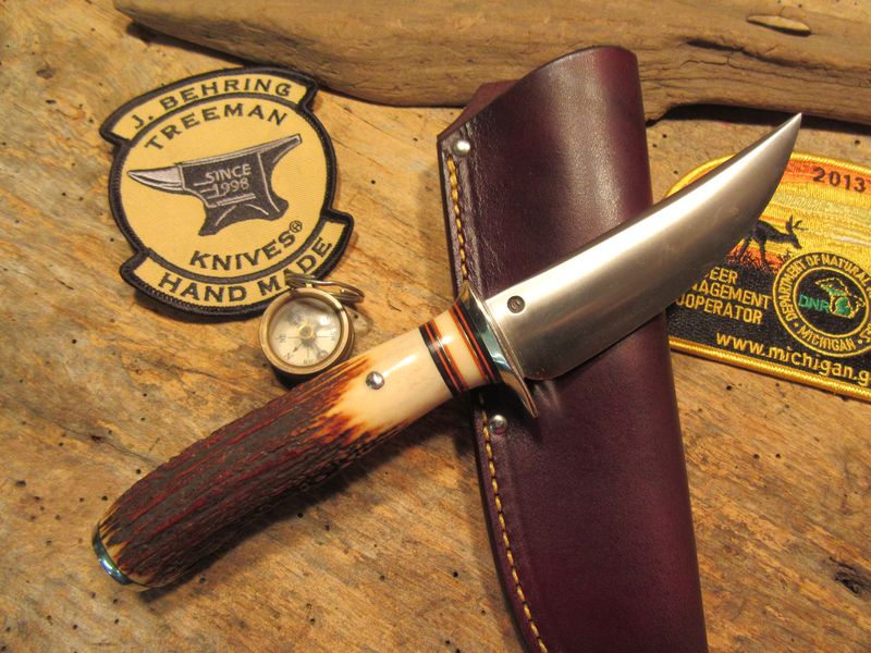 Treeman AAA Sambar Red Stag T&D  Studebaker Steel ~nickel silver butt!!!