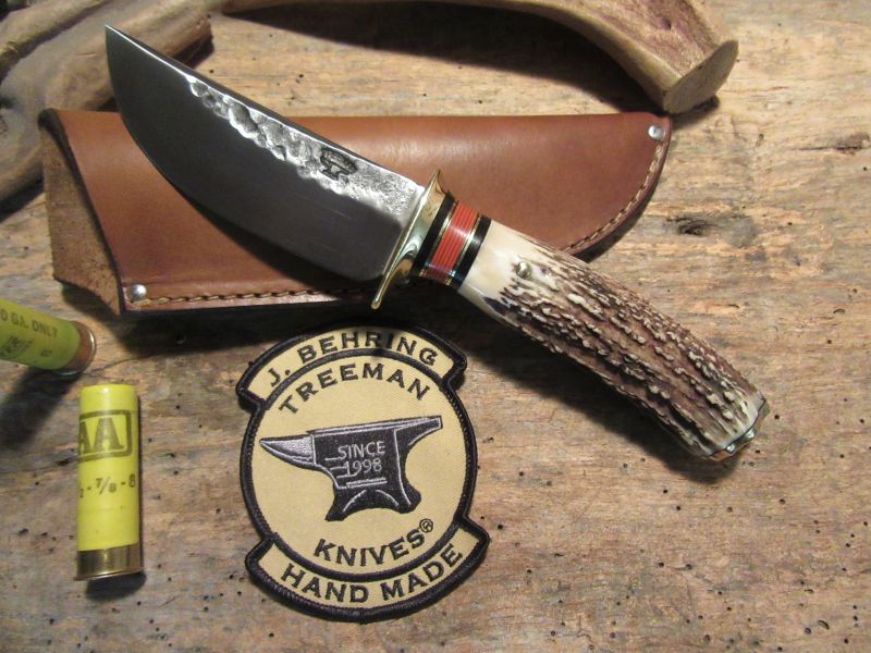 J. Behring Handmade Michigan Hunter Hammermark AAA Stag 