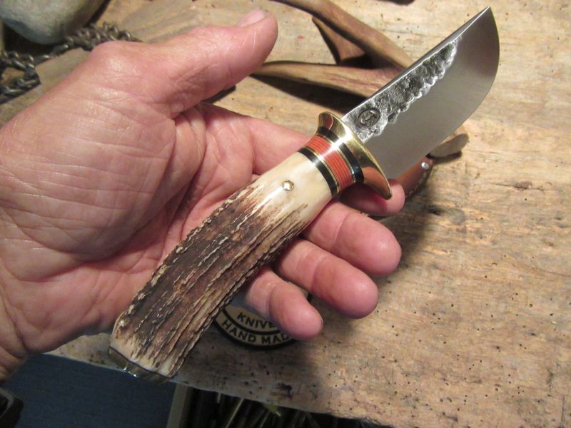 J. Behring Handmade Michigan Hunter Hammermark AAA Stag 