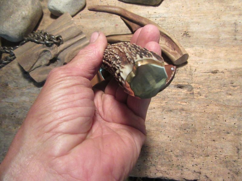 J. Behring Handmade Michigan Hunter Hammermark AAA Stag 
