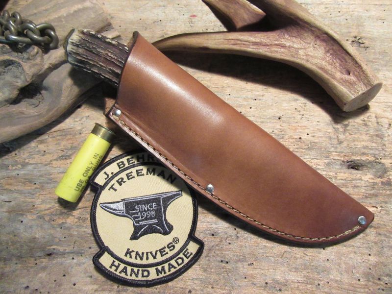 J. Behring Handmade Michigan Hunter Hammermark AAA Stag 