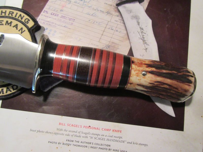   ORDER ONLY!         Treeman W. Scagel Personal Camp Knife replica