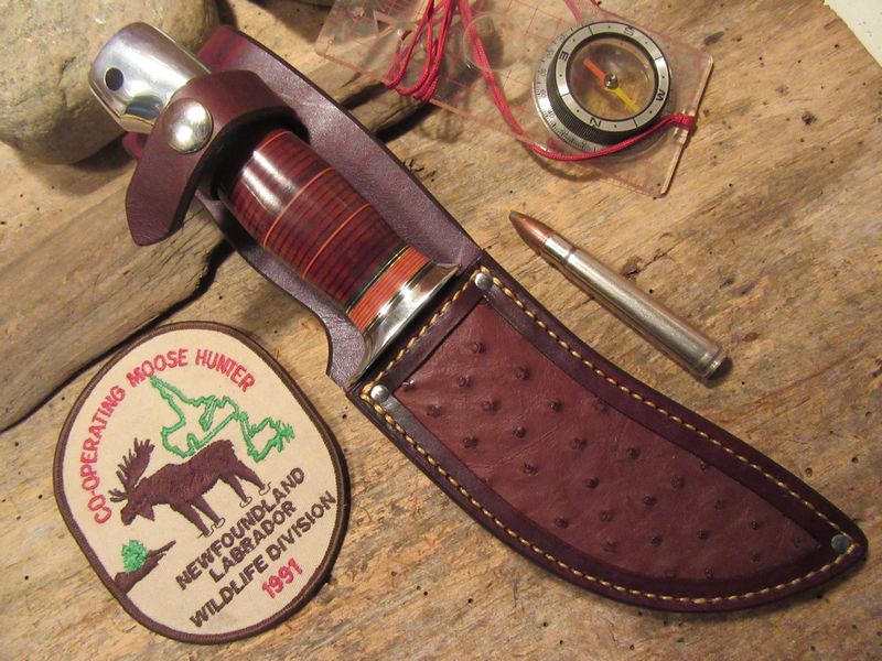  Woodmonk leather Aluminum butt! Ostrich sheath!