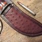  Woodmonk leather Aluminum butt! Ostrich sheath!