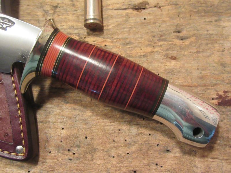  Woodmonk leather Aluminum butt! Ostrich sheath!