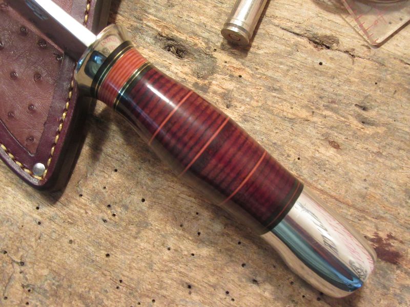  Woodmonk leather Aluminum butt! Ostrich sheath!