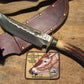 Treeman BIG Camp Knife Hammermark Killer RED Stag 