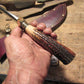 Treeman BIG Camp Knife Hammermark Killer RED Stag 