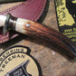 J. Behring Handmade T & D Hunter Sambar Stad Nickel guard  Brown spcs 