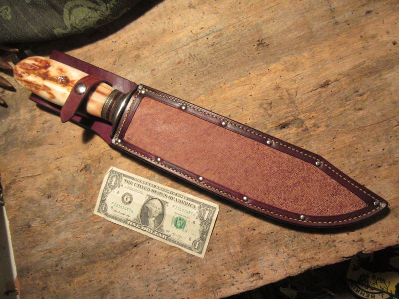 Treeman hammermark Copper back Bowie Artifact Walrus Ivory Fire Bowl Sled runner handle 