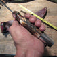    Order Only ! Treeman Skull Fighter Stag Aluminum Tooled sheath