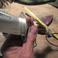    Order Only ! Treeman Skull Fighter Stag Aluminum Tooled sheath