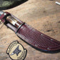    Order Only ! Treeman Skull Fighter Stag Aluminum Tooled sheath