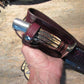    Order Only ! Treeman Skull Fighter Stag Aluminum Tooled sheath