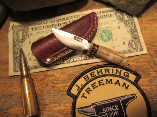     J. Behring Mini Alaskan Ivory Handle pouch sheath