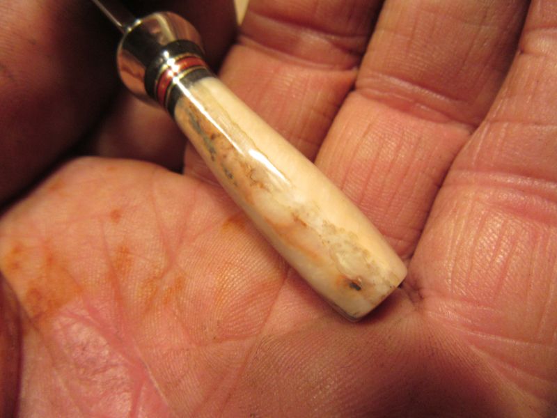      J. Behring Mini Alaskan Ivory Handle pouch sheath