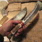 J. Behring Double Skull Fighter Stag Brass Crows beak  
