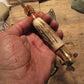 J. Behring Double Skull Fighter Stag Brass Crows beak  