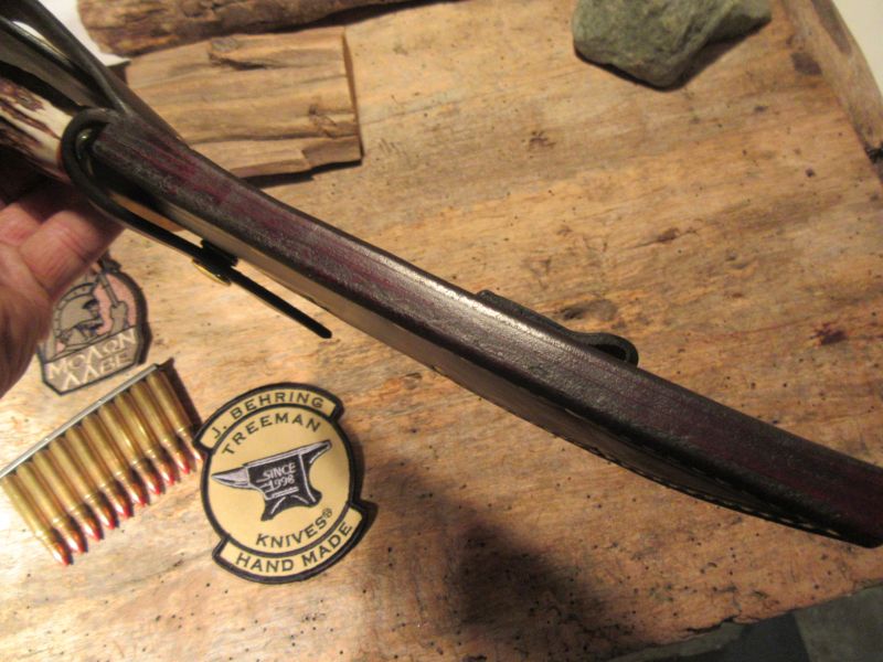 J. Behring Double Skull Fighter Stag Brass Crows beak  