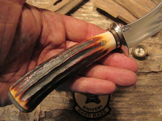      Deer & Trout Woodmonk RED Stag Ox Butt cap 