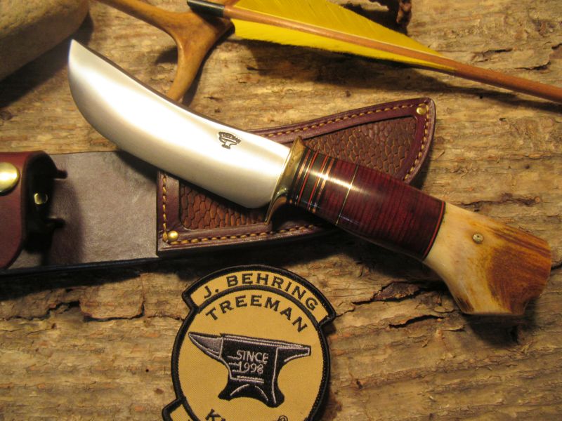            J. Behring Handmade Woodmonk Semi Skinner Horsehide Crotch stag
