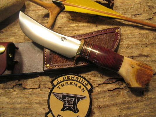           J. Behring Handmade Woodmonk Semi Skinner Horsehide Crotch stag