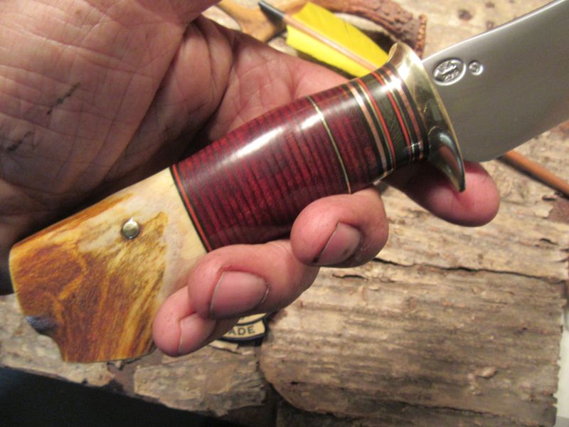            J. Behring Handmade Woodmonk Semi Skinner Horsehide Crotch stag