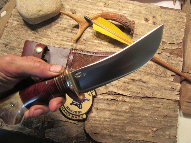            J. Behring Handmade Woodmonk Semi Skinner Horsehide Crotch stag