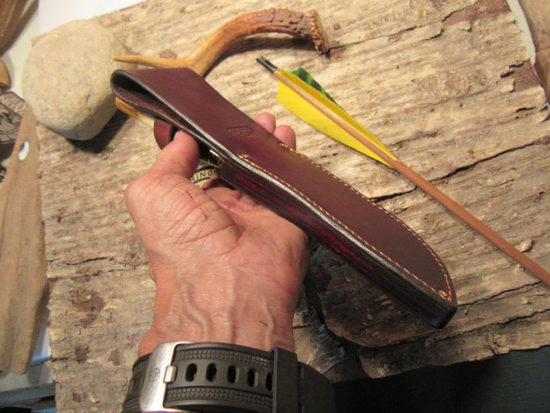            J. Behring Handmade Woodmonk Semi Skinner Horsehide Crotch stag