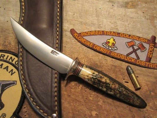 Treeman Trout knife Artifact Ivory handle RARE!